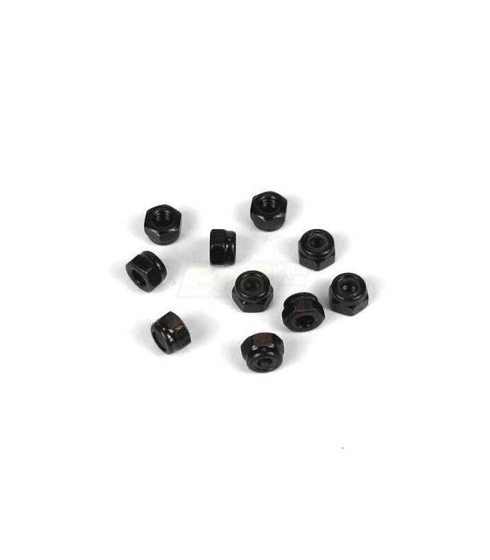 Lock nuts M3 (black, 10 pieces) - E1rc.com