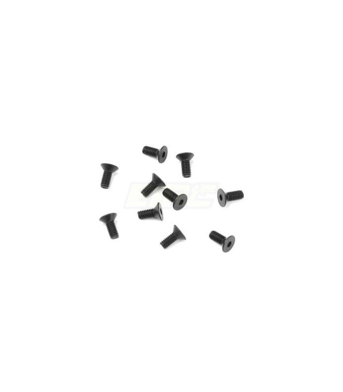 Tornillos avellanados M2.5x6mm (negro, 10 piezas) - E1rc.com