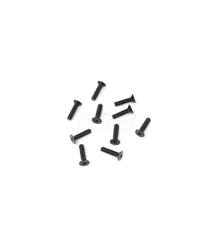 Tornillo avellanado M2.5x10mm (negro, 10 piezas) - E1rc.com