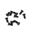 Countersunk screw M3x8mm (black, 10 pieces)