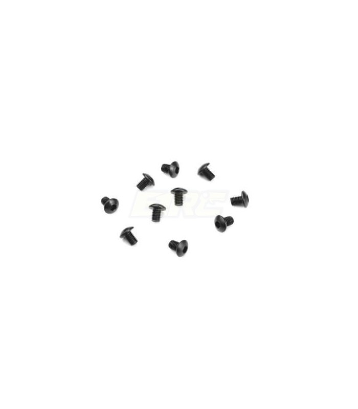 Tornilleria botón M3x4mm (negra, 10 piezas) - E1rc.com
