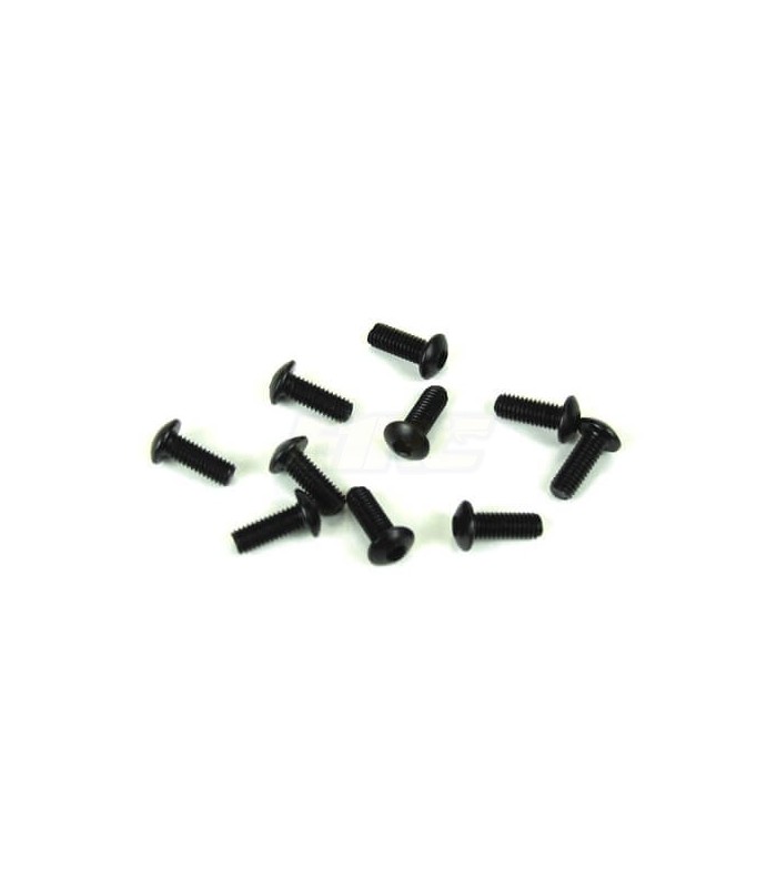 Button head screw M3x8mm (black, 10 pieces) - E1rc.com