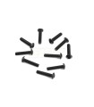Tornillo botón M3x14mm (negro, 10 unidades)