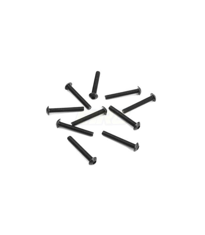 Tornilleria botón M3x20mm (negro, 10 piezas) - E1rc.com