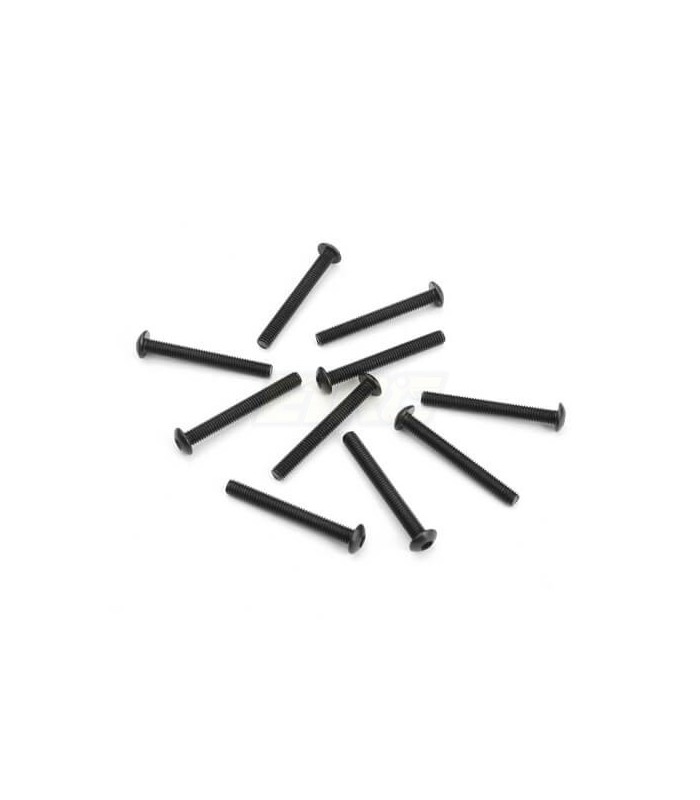 Button screw M3x25mm (black, 10 pieces) - E1rc.com