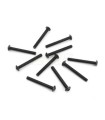 Tornillo botón M3x25mm (negro, 10 piezas)