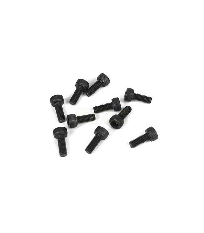 Tornillo cilindro M3x8mm (negro, 10 piezas) - E1rc.com