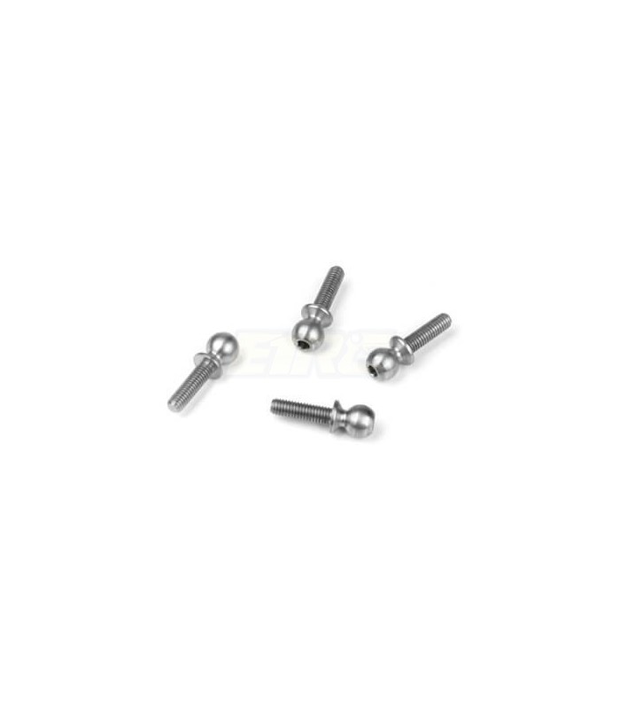 Ball Stud (5.5 mm, cuello corto, rosca de 10 mm, 4 piezas) - E1rc.com