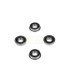 Bearings (8X16x5mm, flanged, shielded, 4pcs) - E1rc.com