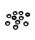Arandelas avellanadas M4 (anodizado negro, 10 piezas) - E1rc.com