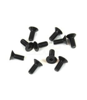 Tornillos avellanados M4x12mm (negro, 10 piezas)