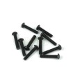 Tornillos de botón M3x16mm (negro, 10 piezas)