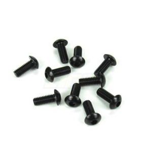 Tornillos de botón M4x10mm (negro, 10 piezas)