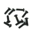 M4x12mm button head screws (black, 10 pieces)