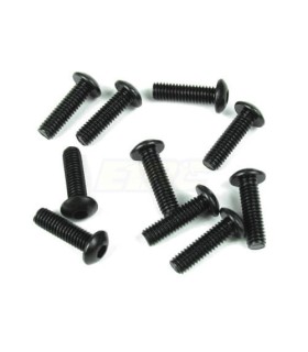 Tornillos de botón M4x14mm (negro, 10 piezas)