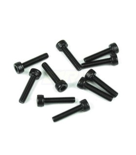 Tornillos cilindro M3x18mm (negro, 10 piezas)