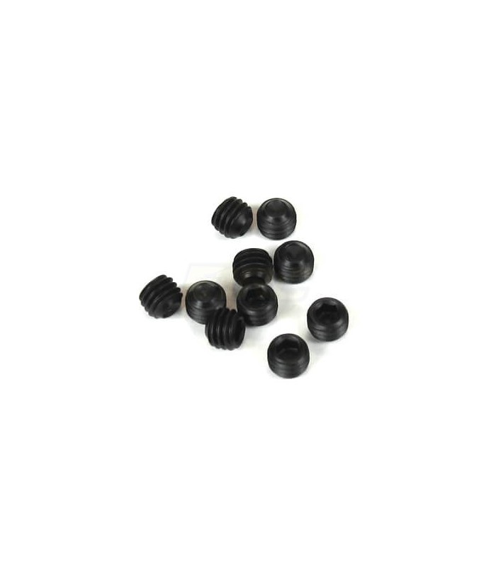 Prisioneros M5x4mm (negro, 10 piezas) - E1rc.com