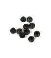 Prisioneros M5x4mm (negro, 10 piezas)
