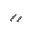 Brake lever set (f/r, 10-degree throw, steel, 2 pieces)