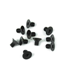 Tornillos avellanados M4x6mm (negro, 10 piezas)