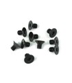 Tornillos avellanados M4x6mm (negro, 10 piezas)