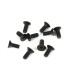 Tornillos avellanados M4x10mm (negro, 10 piezas)