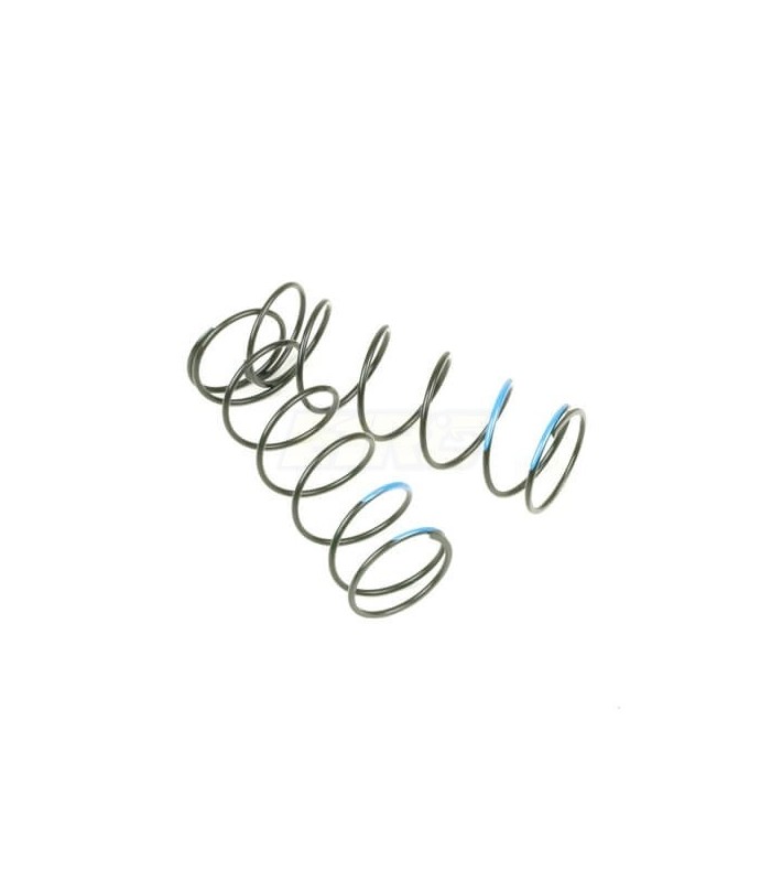 Front shock springs (1.5 x 6.75, 5.65 lb/in, 70 mm, blue) - E1rc.com