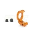 LEFT ALUMINUM HANDLEBAR HOLDER - 2° DEGREE ANGLE - ORANGE