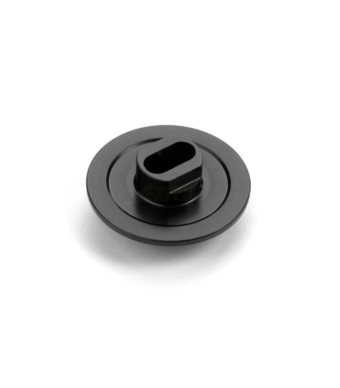 Slipper plate with 2 cushion pads, aluminum, with adapter - Swiss 7075 T6 - Coated - E1rc.com