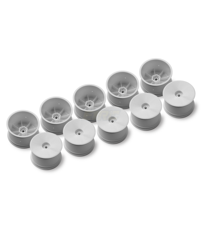 REAR WHEELS 12MM HEX - V2 - WHITE (10) 2WD / 4WD - E1rc.com