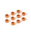 ALUMINUM WASHERS ORANGE 3X5X2.0MM (10)