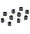 Arandelas aluminio 3x6x5.0MM - BLACK (10)