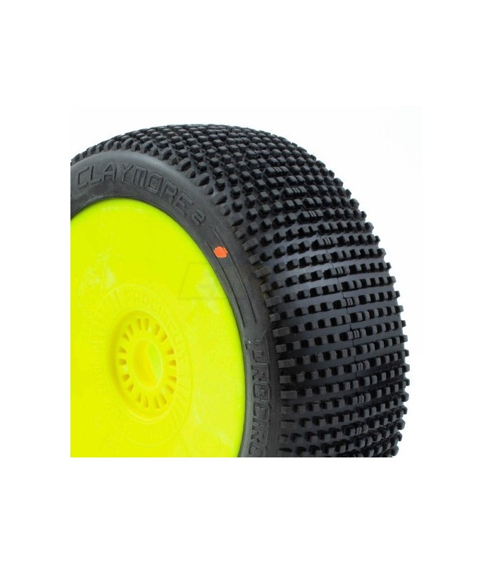 CLAYMORE V2 BUGGY C3 (MEDIUM) EN LLANTA AMARILLA (2PCS.) - E1rc.com