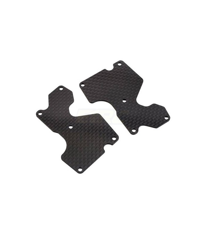CARBON REAR SHOCK TOWER PLATE MBX8 (1.2MM) (2PCS) - E1rc.com