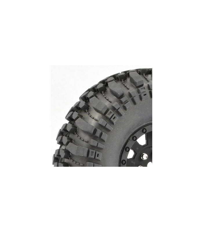 FASTRAX 1:10 CRAWLER ROCKO 1.9 MOUNTED SCALE WHEEL BLACK - E1rc.com