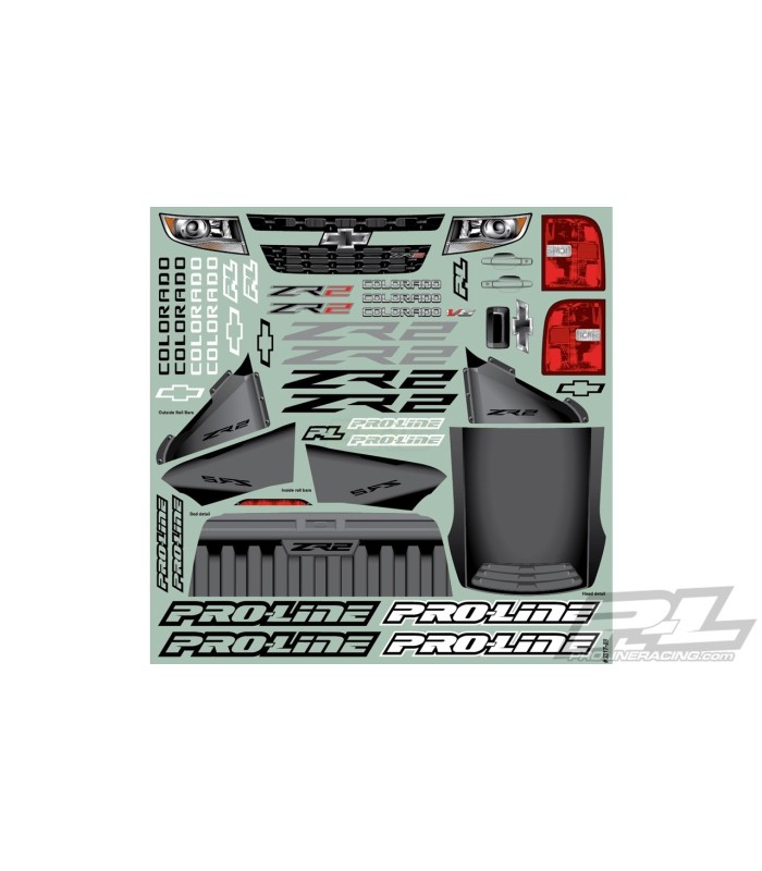 CHEVY COLORADO ZR2 CLEAR BODY FOR 313MM CRAWLER - E1rc.com
