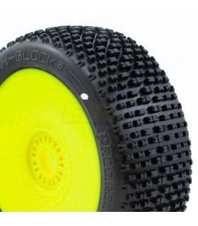 H-BLOCK V2 BUGGY C1 (SUPER SOFT) EN LLANTA AMARILLA (2PCS.)