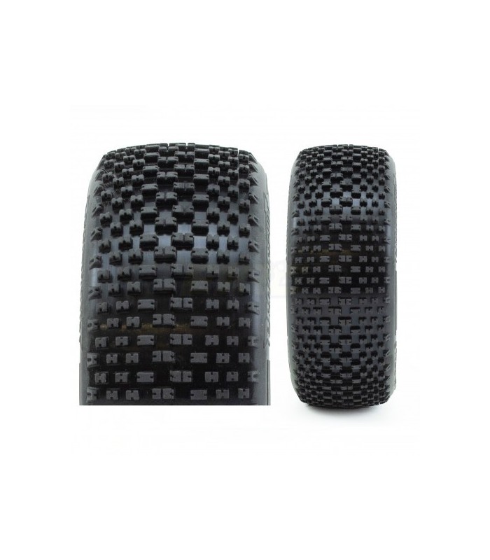 H-BLOCK V2 BUGGY C2 (SOFT) EN LLANTA AMARILLA (2PCS.) - E1rc.com