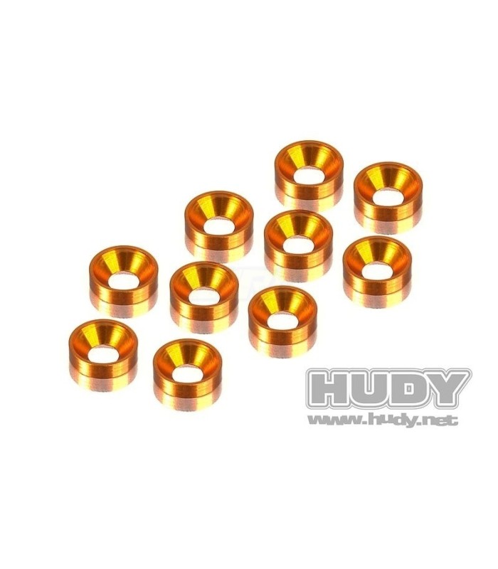 ALUMINUM CONICAL ORANGE WASHERS 10 - E1rc.com
