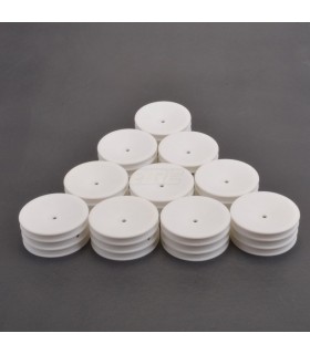 Llanta 2WD delantera ancha blanca (5 parejas)
