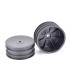 Llanta hex 4WD delantera ancha negra - E1rc.com