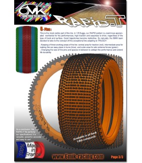RAPID-T 15/25 Ultra truggy pegada en llanta Amarilla