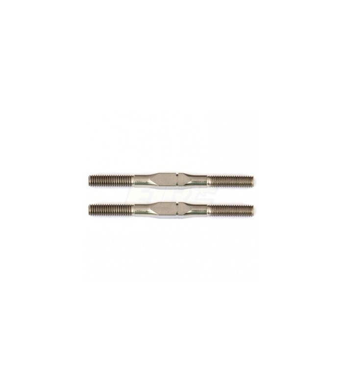 TITANIUM TURNBUCKLES 3X38MM SILVER (2) - E1rc.com