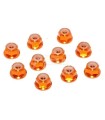 Flanged M3 orange nut with brake