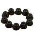 Flanged black M3 nut with brake - E1rc.com