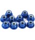 Flanged blue M3 lock nut - E1rc.com