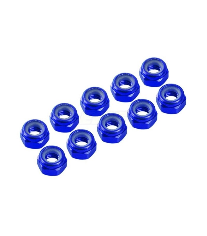 Blue brake nut M3 x 10 - E1rc.com