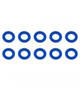 BALLSTUD WASHERS 5.5 x 0.5mm BLUE ALUMINIUM x10
