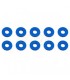 BULKHEAD WASHERS 7.8 x 1.0mm BLUE ALUMINIUM (10) - E1rc.com