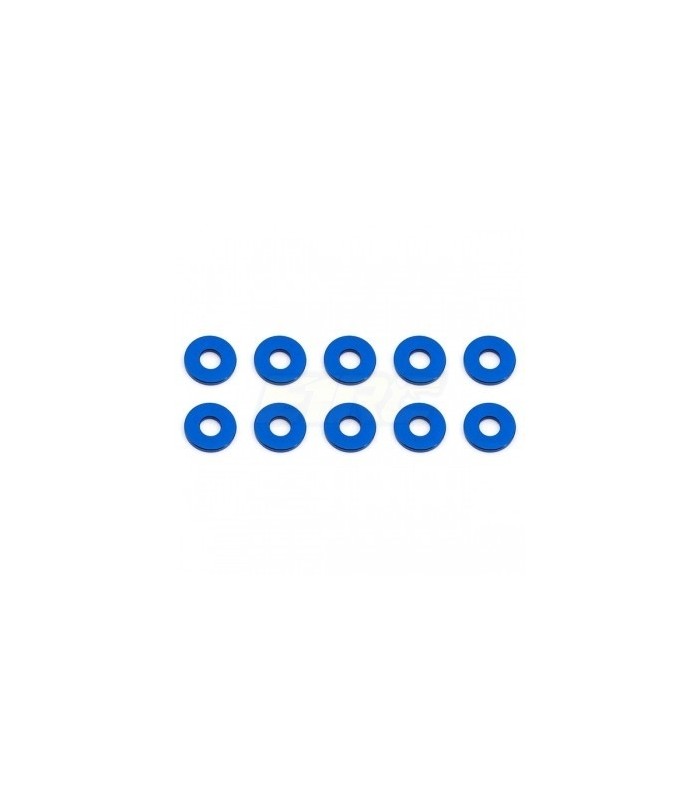 BULKHEAD WASHERS 7.8 x 1.0mm BLUE ALUMINIUM (10) - E1rc.com